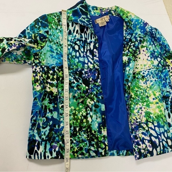 Transitions women’s jacket size small green and blue - Picture 6 of 9